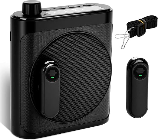 Voice Amplifier for Teachers with 2 Magnetic Wireless Microphones