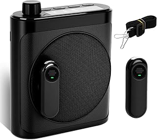 Voice Amplifier for Teachers with 2 Magnetic Wireless Microphones - Image 1