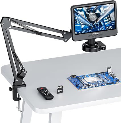 Andonstar AD109 Digital Microscope with 10.1" Screen for Soldering Repair