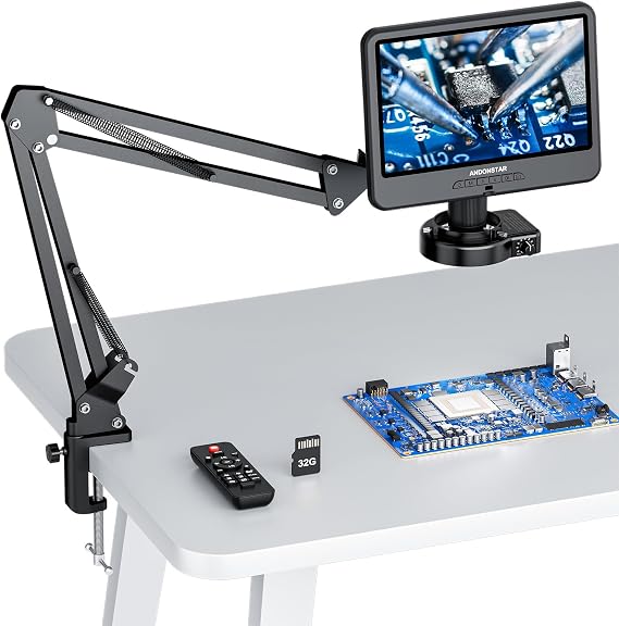 Andonstar AD109 Digital Microscope with 10.1" Screen for Soldering Repair