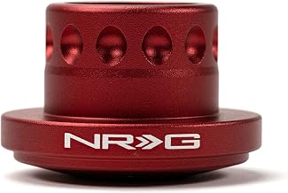 NRG Innovations NRG-SRK-RL160H-RD Race Steering Wheel Quick Release Short Hub Adapter, Up to 1" shorter overall, Red Body - Image 1