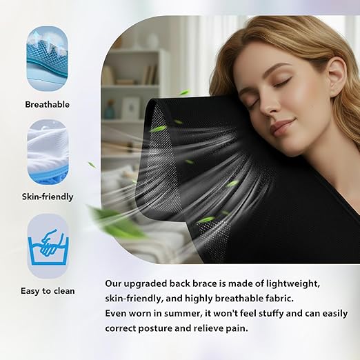 Back Brace Posture Corrector for Women and Men Comfy Shoulder Straightener, Pain Relief: Upper/Lower Back.Support for Scoliosis, Hunchback, Thoracic Spine Upgraded Full Back Support——XSmall