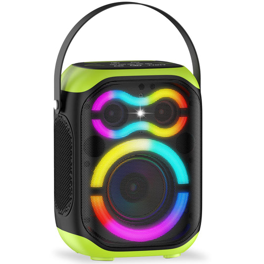 Portable Bluetooth Speakers 80W Big Powerful Wireless Outdoor Loud Stereo Deep Bass Sound Boombox TWS Home Party Speaker with Subwoofer LED Lights