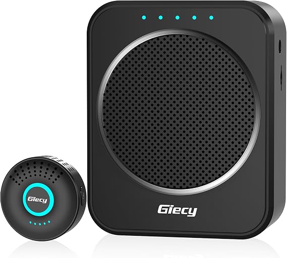 Portable Voice Amplifier with Wireless Lapel Microphone, Personal Microphone for Teachers, Rechargeable PA System for Classroom,Yoga, Meetings, Speeches