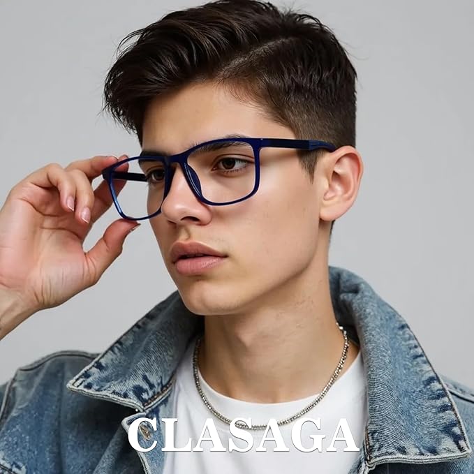 CLASAGA Progressive Multifocal Reading Glasses for Men Photochromic Gray Sunglasses Sports Style Blue Light Blocking Readers