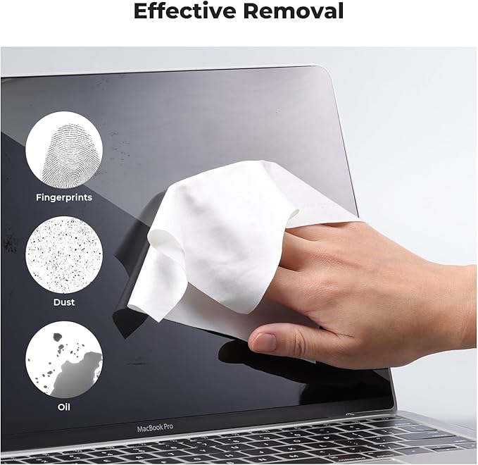 K&F CONCEPT 10 Pack Microfiber Cleaning Cloths，Washable Reusable 6x6in Vacuum Wrapped Lint Free Glasses Cloth for Glasses, Lens, Screens & More