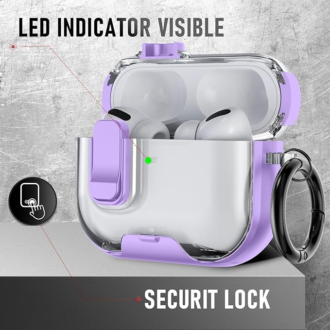 for AirPods Pro 3 Case (2025) with Phone Stand & Cleaner Kit, Cute Soft Silicone Cover for AirPods Pro 3rd Genera case with Keychain for Women Men with Keychain for Airpod Pro case(2025) Light Purple