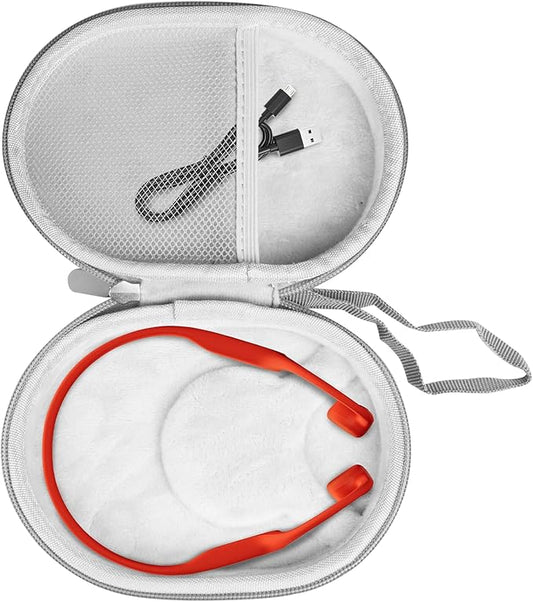 Hard Case for SHOKZ New OpenRun Pro 2/Pro 2 Mini/Open Run/OpenMove/OpenRun/OpenSwim Open-Ear Bone Conduction Sport Headphones Travel Bag,Grey