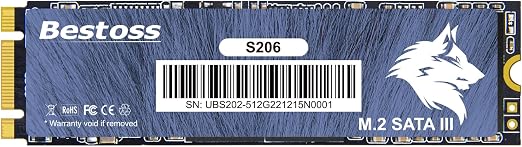 Bestoss M.2 SATA III 6Gb/s NGFF 1TB SSD 3D NAND Solid State Drive