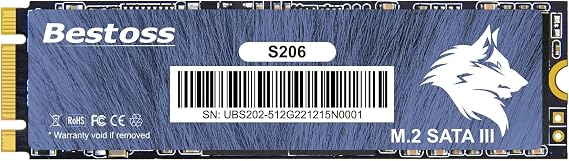 Bestoss M.2 SATA III 6Gb/s NGFF 1TB SSD 3D NAND Solid State Drive