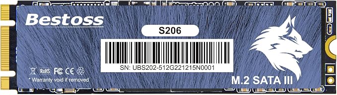 Bestoss M.2 SATA III 6Gb/s NGFF 1TB SSD 3D NAND Solid State Drive