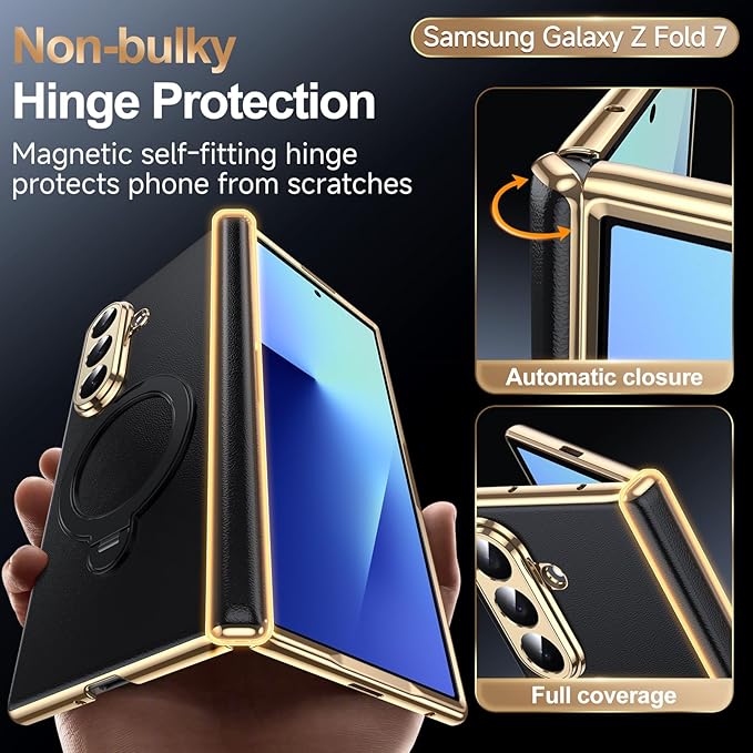 LeYi 2PCS SAM Z Fold 7 Case with Screen Protector