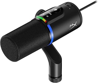 HyperX FlipCast Streaming XLR/USB Dynamic Microphone for PC, MacOS, PlayStation, Nintendo Switch, Broadcast Quality, USB, XLR, Universal Mount, Black - Image 1