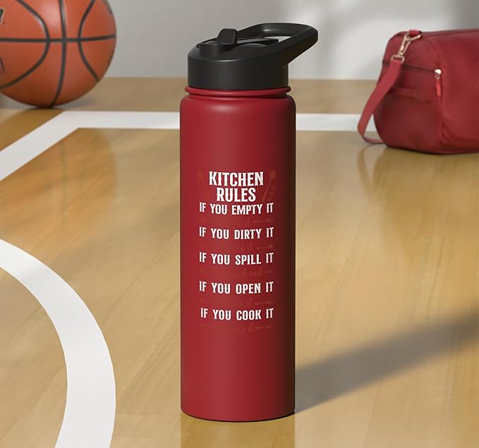 Cooking Cook Kitchen Chef Stainless Steel Insulated Water Bottle