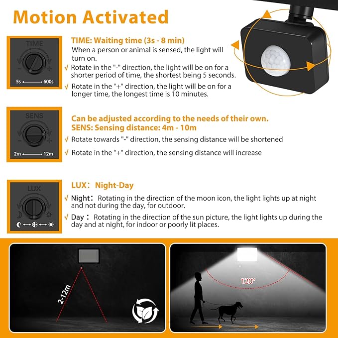 2 Pack 150W LED Motion Sensor Flood Light, 5000K Daylight, IP66 Waterproof, 17000 Lumens, Outdoor Security Dusk to Dawn Light for Garage, Front Porch, Barn