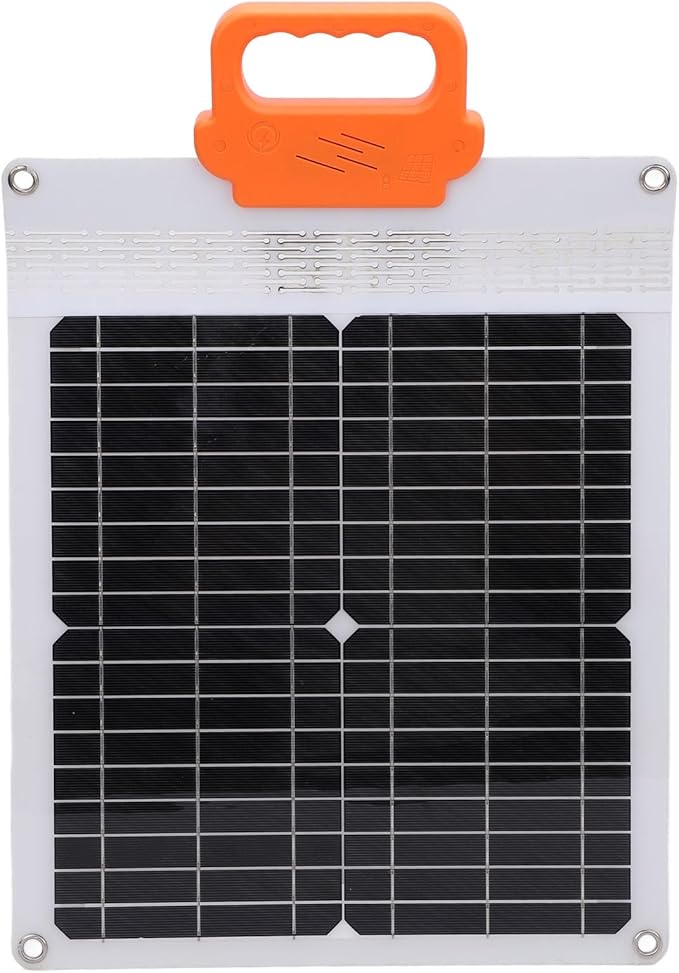FTVOGUE 20W Portable Solar Panel Charger Monocrystalline Solar Panel with USB C Output for Outdoor Travel Camping and Emergency Power