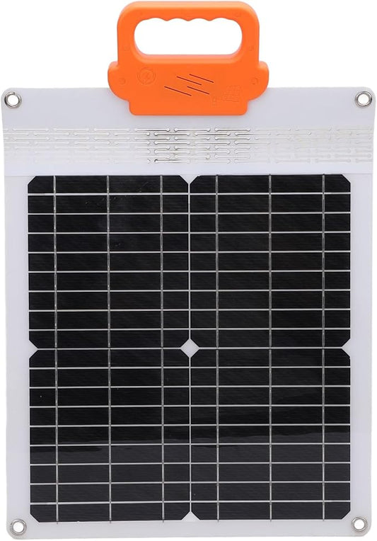 FTVOGUE 20W Portable Solar Panel Charger Monocrystalline Solar Panel with USB C Output for Outdoor Travel Camping and Emergency Power