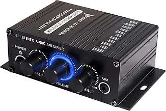 XMSJSIY 12V HiFi Stereo Audio Amplifier for Car 2 Channel HiFi Bass Audio - Image 1