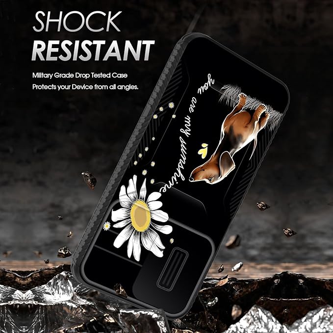 for Galaxy A16 5G Case Built in Slide Camera Lens Cover,Heavy Duty Shockproof Protection Dual Layer Case for Samsung Galaxy A16 5G 6.7" 2024,You are My Sunshine Dachshund