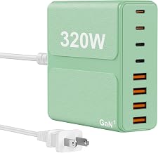 320W USB C Charger Block 8-Port USB C Charging Station - Image 1
