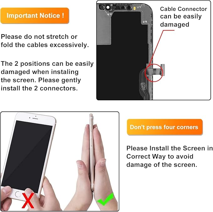 LL TRADER Screen Replacement for iPhone 12 Pro Max 6.7'' LCD Retina FHD Display COF Touch Screen Digitiser with Repair Tool Kits, Waterproof Tape, Screen Protoctor 2025 New for USA