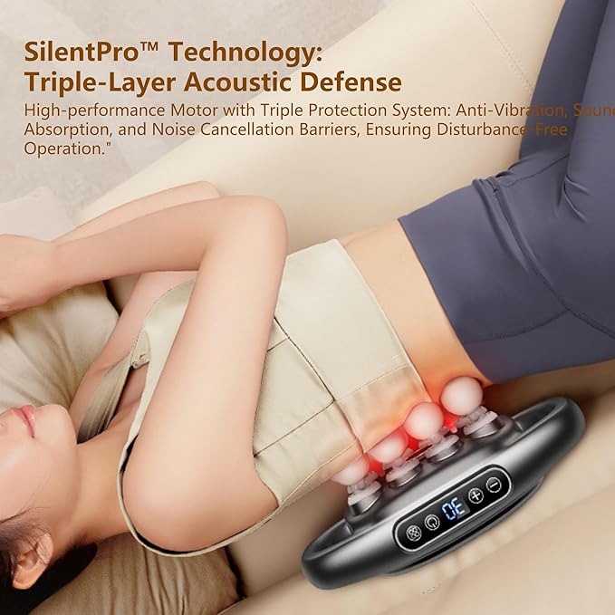 8-Head Massage Gun Set with 30 Levels & 3 Modes, Massage Gun Deep Tissue Neck Massager with 8 Heads, for Deep Tissue, Back, Shoulders, Legs, Pain Relief