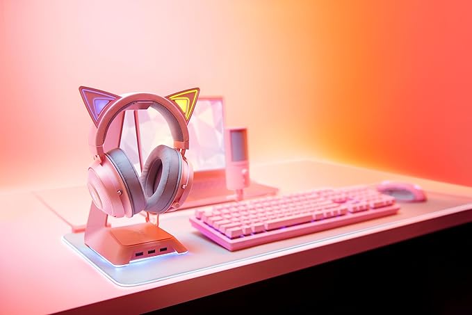 Razer Kraken Pink Kitty Edition, Wired (Renewed)