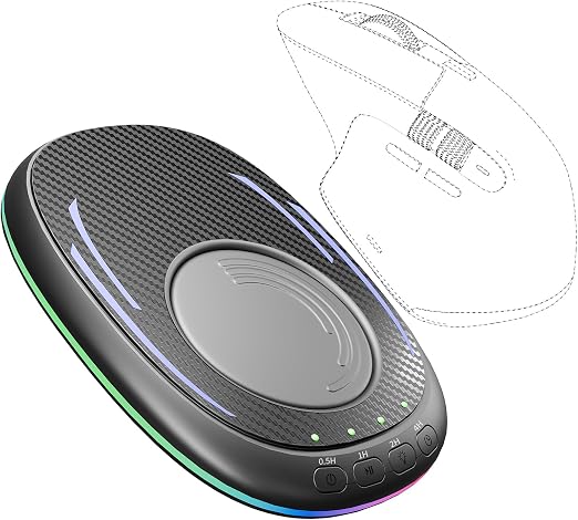 Mouse Jiggler Undetectable, USB Mouse Mover with Timer (0.5H/1H/2H/4H), Ultra-Thin Silent Mouse Wiggler, Plug & Play Activity Keeper with Breathing Light for Laptop & PC