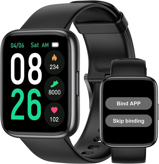 Pedometer Watch Senior Friendly No App/Phone Required, Waterproof Fitness Tracker Watch with Step Counter Calories/Sleep Tracker for Walking Running for Men Women