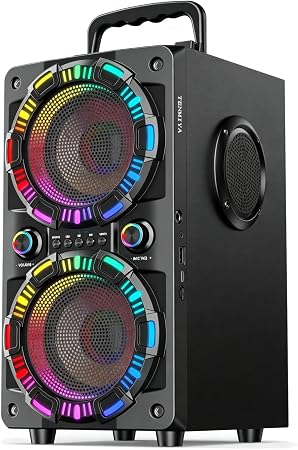TENMIYA Portable Bluetooth Speaker A20 Upgrade,100W Loud Powerful Deep Bass