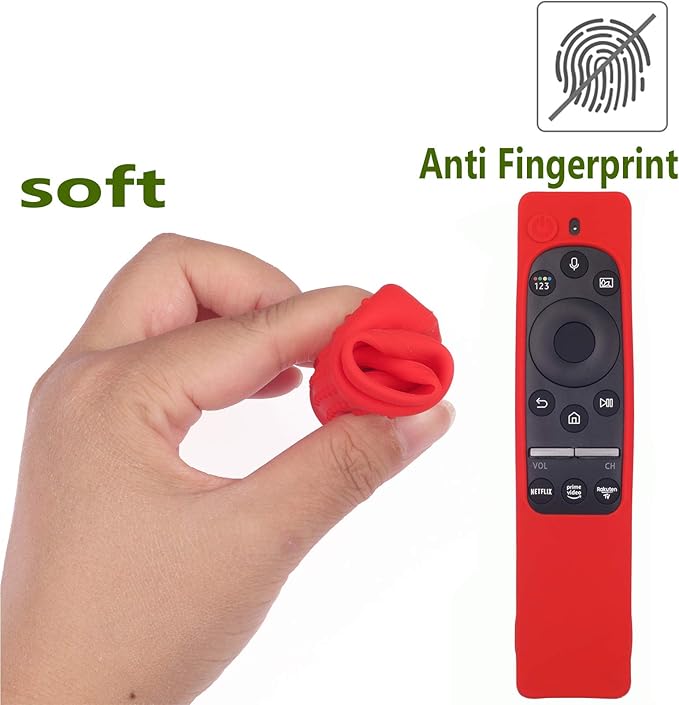 Silicone Protecitve Case Cover for Samsung Smart TV Remote Control BN59 Series, with Magnet Anti-Lost Shockproof Soft Anti Slip Samsung Remote Control Cover(Dark Gray)
