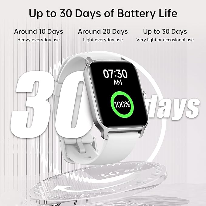 Tensky Smart Watch for Women/Men, 1.85'' HD Touchscreen Smartwatch for Android/iPhone/Samsung/(Bluetooth Call), Alexa Built-in, 100+ Sport Modes Fitness Digital Tracker, Sleep/Heart Rate/SpO2 Monitor