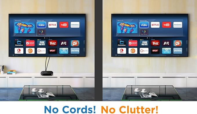 Mount-It! Cable Box Mount Behind TV | Adjustable Universal Mounting Bracket for Streaming Devices, Router, Modem, DVD | Wall and Behind TV Compatible, Steel (Pack of 2)