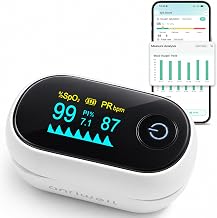 Fingertip Pulse Oximeter with Bluetooth App Blood Oxygen Tracking - Image 1