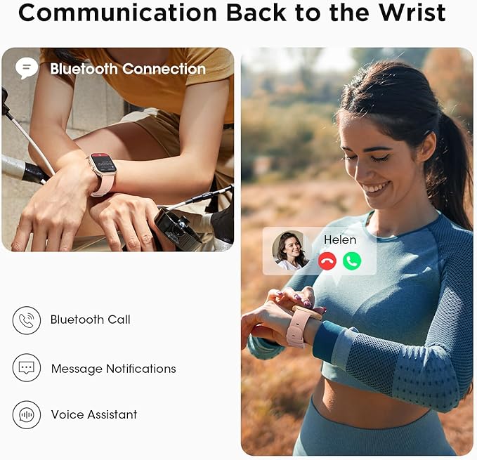Health & Fitness Trackers for Women Men: 30 Day Battery Life Activity Tracker with Answer/Make Call Blood Pressure SpO2 Sleep Heart Rate Monitor 120+ Sports 5ATM Smart Watch for iPhone Android Reloj