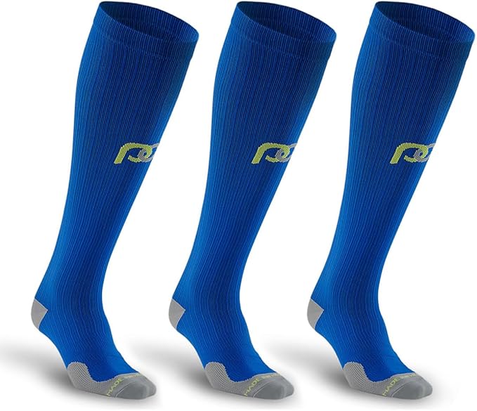 PRO Compression Running Marathon Socks - Calf-Length Travel and Sports Compression Socks for Foot and Ankle Support, Unisex