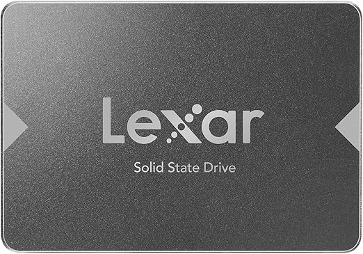 Lexar 512GB NS100 Internal SSD 2.5" SATA III, 550MB/s Read, Gray