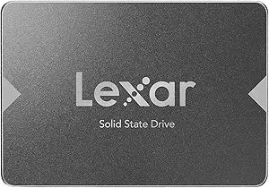 Lexar 512GB NS100 Internal SSD 2.5" SATA III, 550MB/s Read, Gray