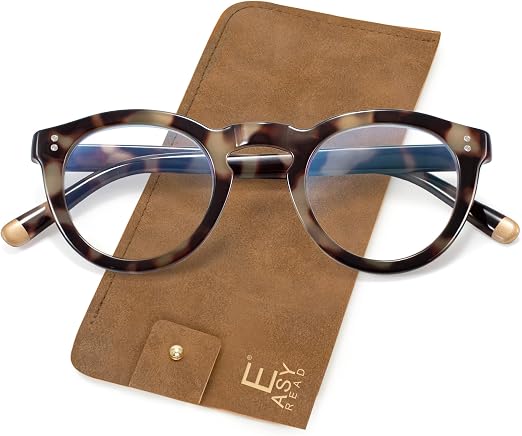 EASY READ Round Blue Light Reading Glasses for Women