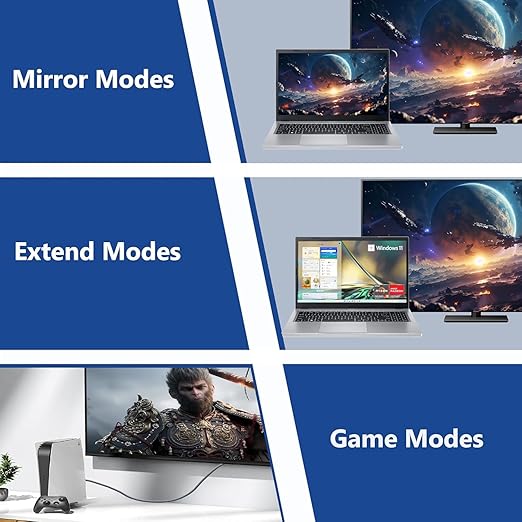 8K HDMI 2.1 Cable 3.3 FT 5-Pack, Shielded HDMI Cord 3.3FT, 48Gbps High Speed HDMI Cord-8K@60Hz, 4K@120Hz/165Hz, HDCP 2.2&2.3, HDR 10 for ARC, eARC, TV, PC, PS4 PS5 Switch KVM Splitter Sound Bar/Roku