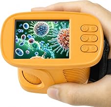 Kids Microscope,1000X HD Digital Handheld Mini Microscope 2.4" IPS Screen