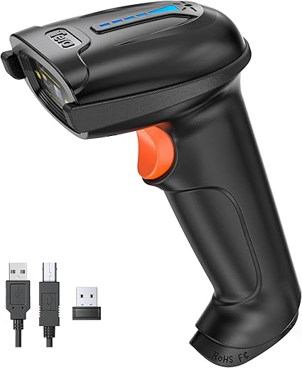 Tera Barcode Scanner with Battery Indicator: 1D Wireless, 5100 Black