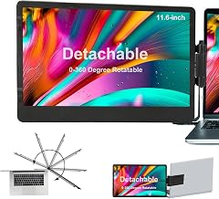 farfi Laptop Screen Extender - 360° Rotatable Portable Monitor - Image 1