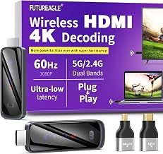 Wireless HDMI Transmitter and Receiver 328FT/100M,4K Decode Plug & Play Portable 5G+2.4G Wireless Display Adapter Extender Kit for Video and Audio to Monitor from PC/Projector - Image 1