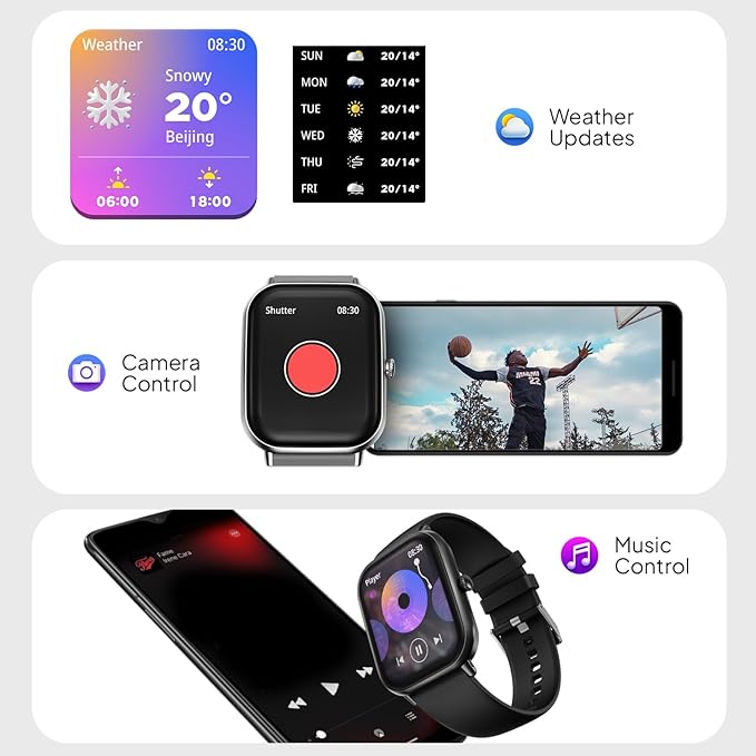 Fire-Boltt Ninja Call Pro Max 51.05mm (2.01 inch) Display Smart Watch, Bluetooth Calling, 120+ Sports Modes, Health Suite, Voice Assistance (Black)