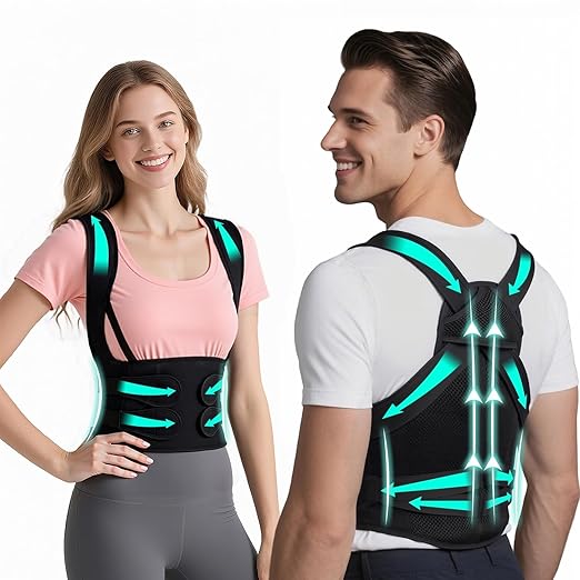 Back Brace Posture Corrector for Women and Men Comfy Shoulder Straightener, Pain Relief: Upper/Lower Back.Support for Scoliosis, Hunchback, Thoracic Spine Upgraded Full Back Support——XSmall