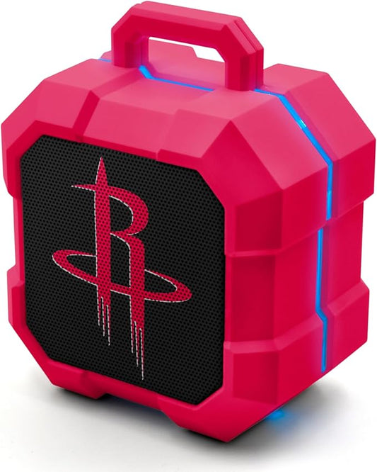 SOAR NBA Shockbox LED Wireless Bluetooth Speaker - Water Resistant IPX4, 5.0 Bluetooth with Over 5 Hours of Play Time - Small Portable Speaker - Officially Licensed NBA, Perfect Home & Outdoor Speaker