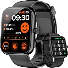 Smart Watch for Men Women with Alexa Built-in, Bluetooth Calling, 1.83'' HD Touch Screen Fitness Tracker with Heart Rate/Sleep Monitor, 120+ Sports Modes, IP68 Water-Resistant Watch for Android & iOS - Image 1