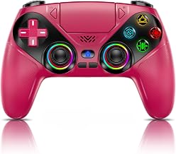 Nonbliep LED for PS5 Controller, for PS5 Slim/Pro/PC, Wireless Controller with 9 Colors RGB Light/Dual Vibration/Turbo/3.5mm Audio Jack/Speaker/Programmable for Playstation 5 Controller - Image 1