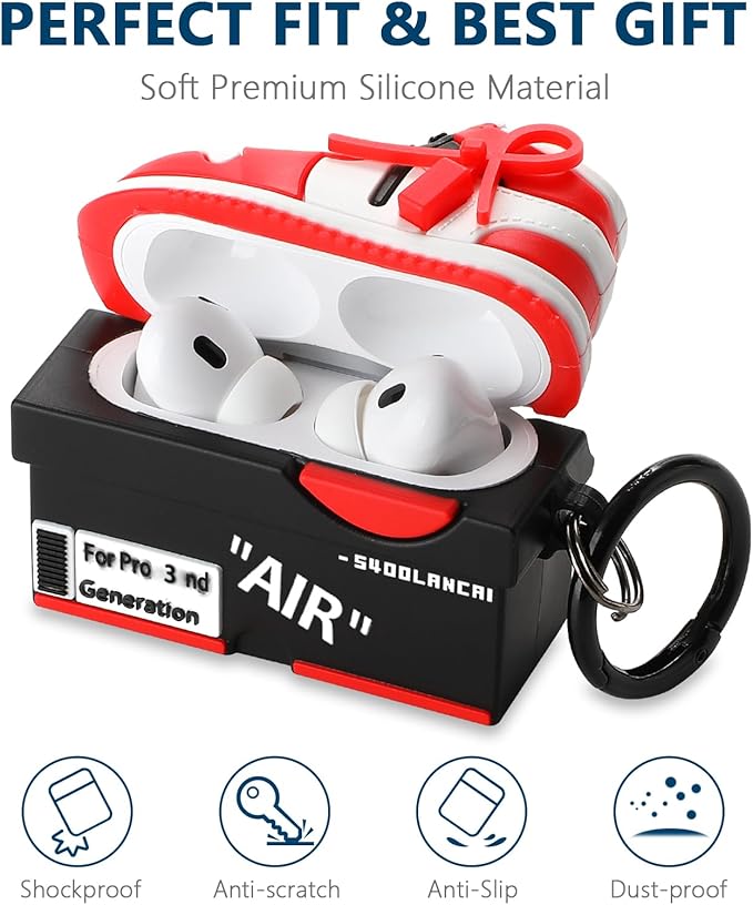 [2Pac] Compatible Airpods Pro 3 Case(2025),Cute Gamepad Design Cases Soft Silicone Protective Cases for Apple AirPods Pro 3rd Generation Case,Airpod Pro 3 Cover with Keychain for Men/Boy